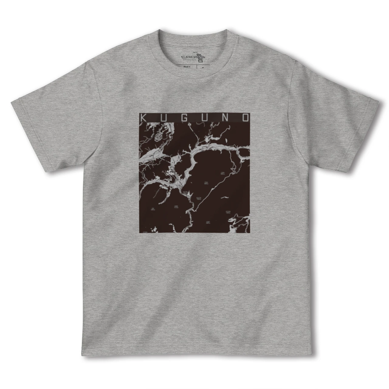 【久々野(岐阜県)】地図柄ヘビーウェイトTシャツ