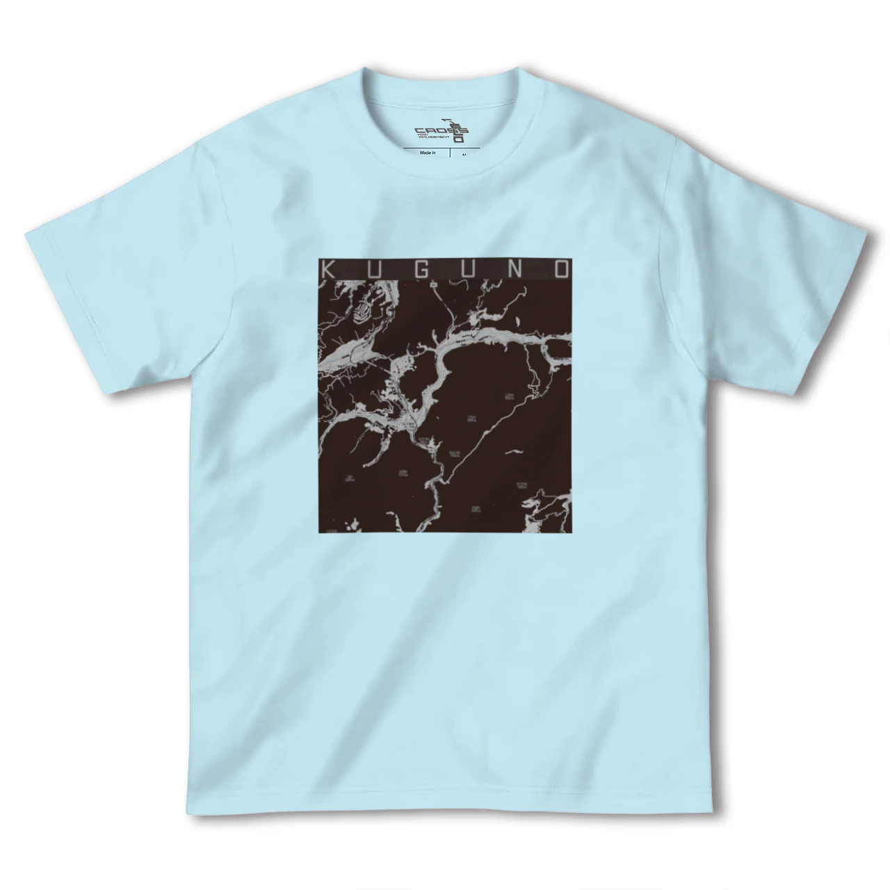 【久々野(岐阜県)】地図柄ヘビーウェイトTシャツ