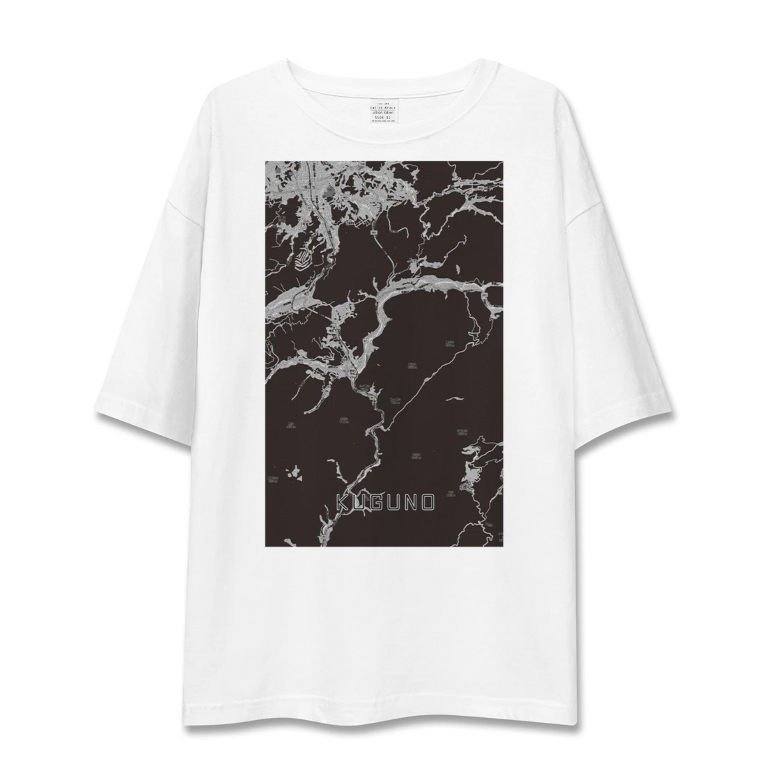 【久々野(岐阜県)】地図柄ビッグシルエットTシャツ