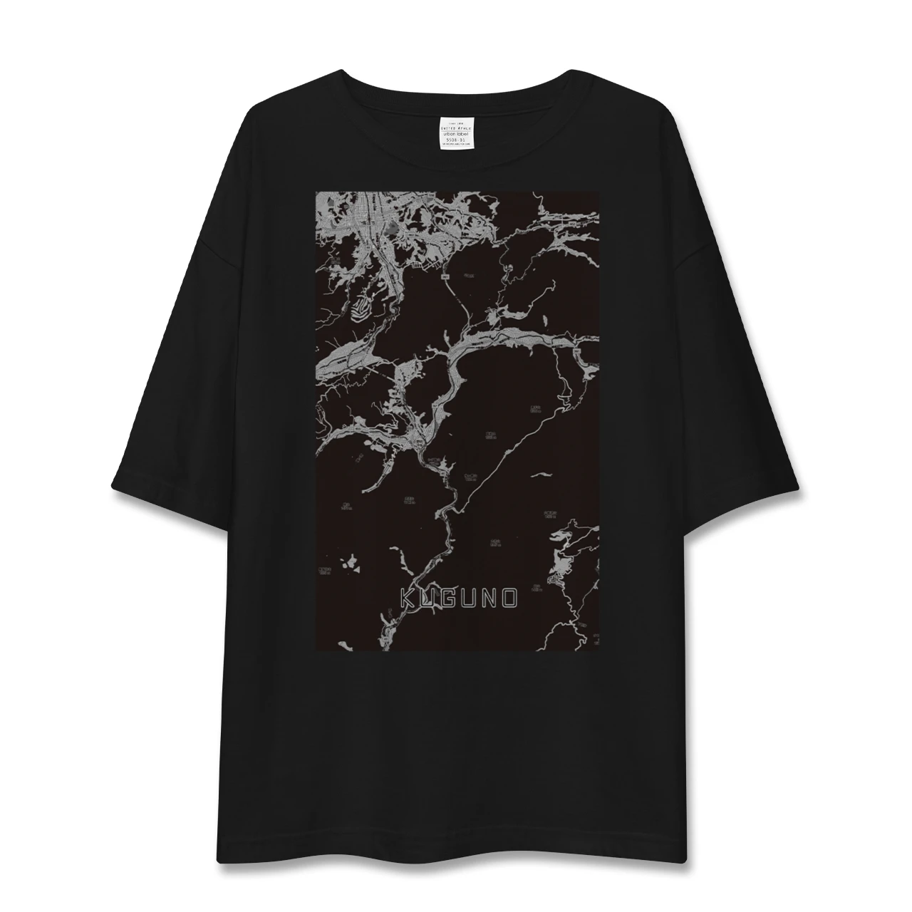 【久々野(岐阜県)】地図柄ビッグシルエットTシャツ