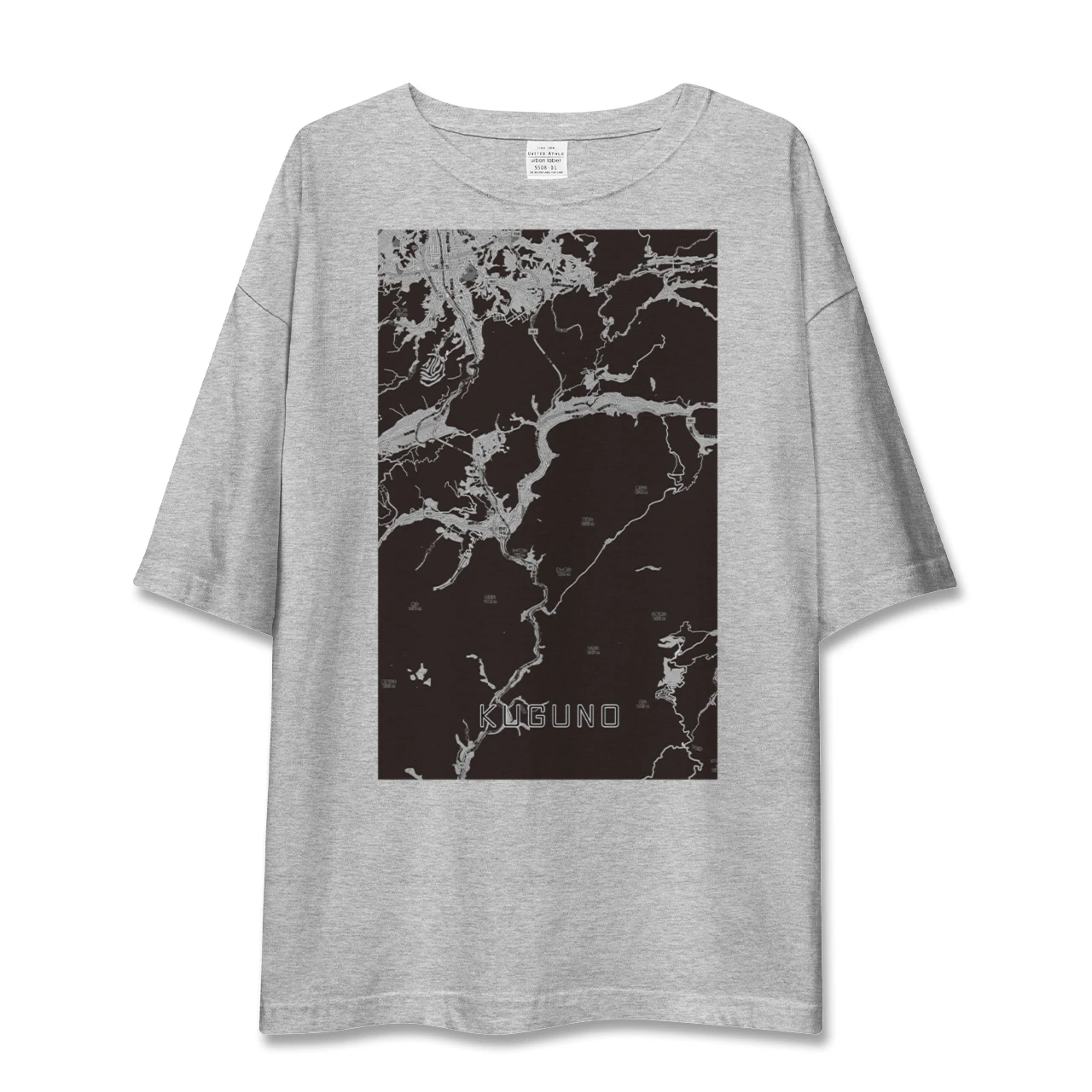 【久々野(岐阜県)】地図柄ビッグシルエットTシャツ