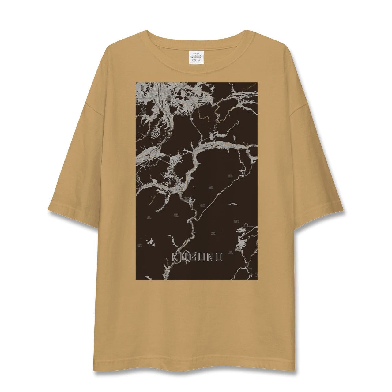 【久々野(岐阜県)】地図柄ビッグシルエットTシャツ