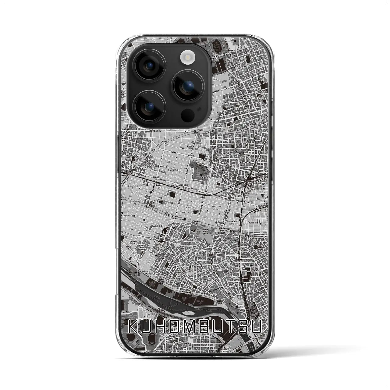 【九品仏(東京都)】地図柄iPhoneケース(クリアタイプ)