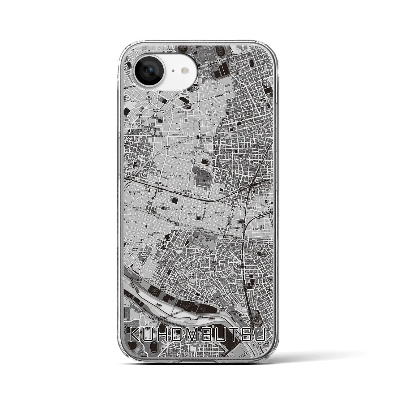 【九品仏(東京都)】地図柄iPhoneケース(クリアタイプ)