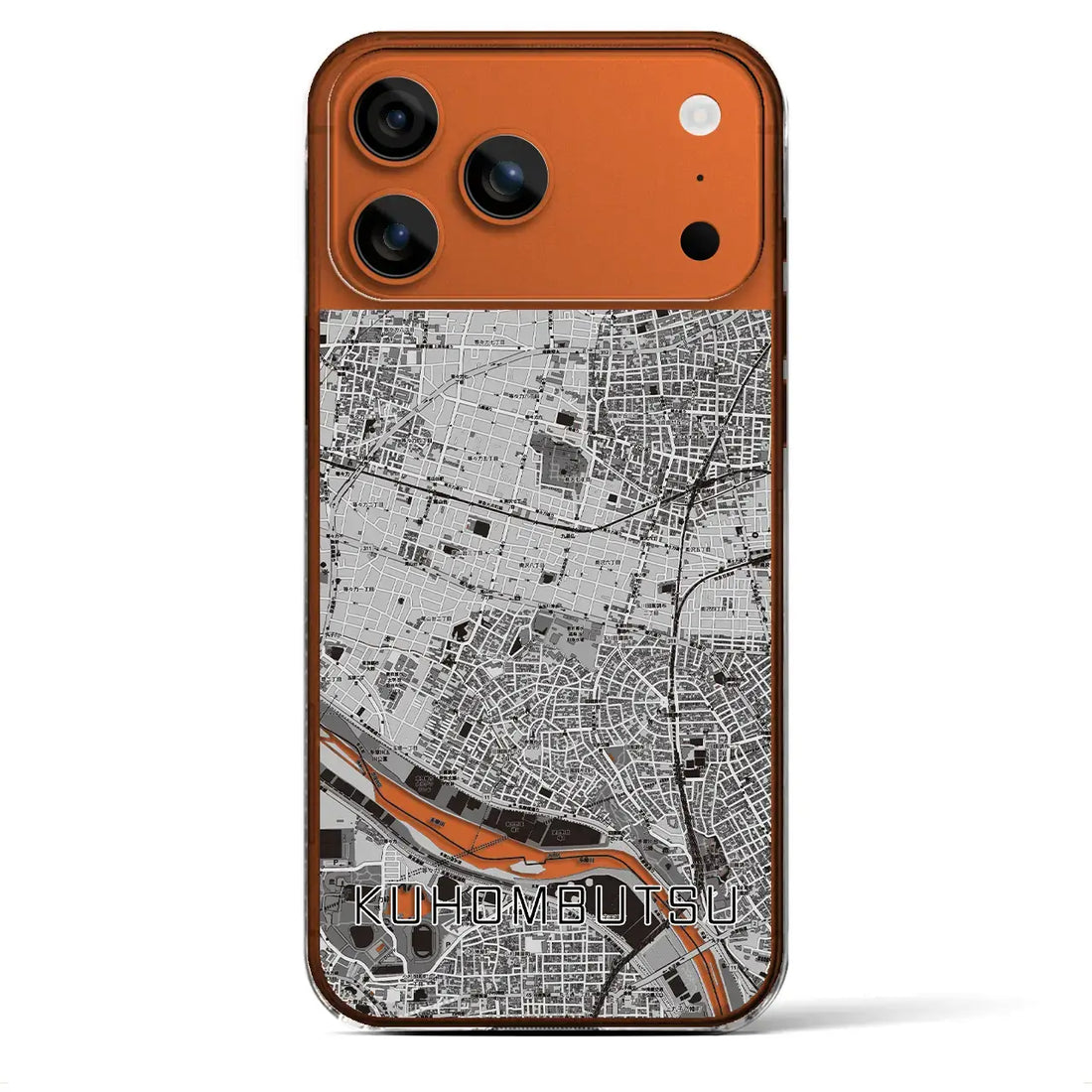 【九品仏(東京都)】地図柄iPhoneケース(クリアタイプ)