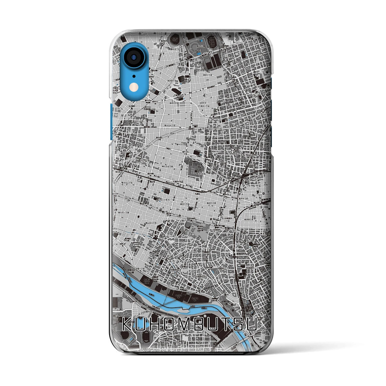 【九品仏(東京都)】地図柄iPhoneケース(クリアタイプ)