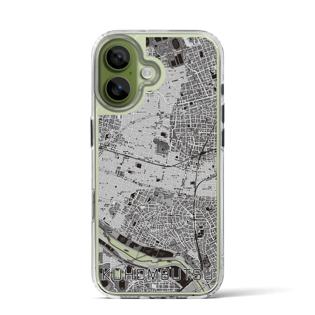 【九品仏(東京都)】地図柄iPhoneケース(MagSafeタイプ)