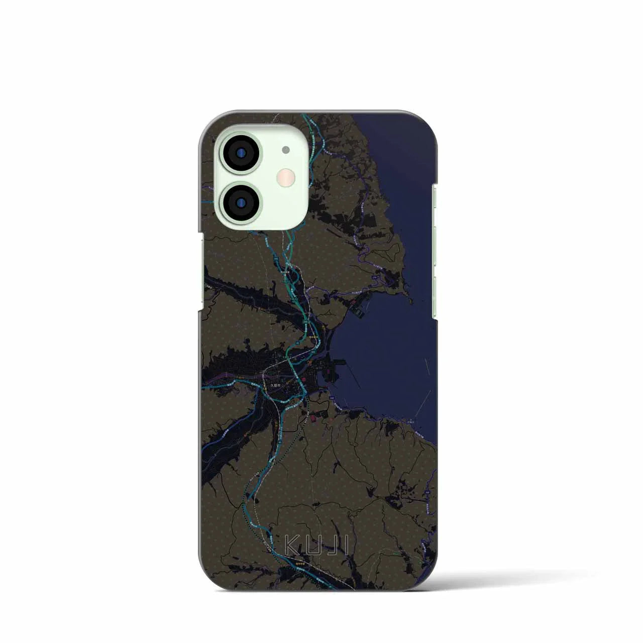 【久慈(岩手県)】地図柄iPhoneケース(バックカバータイプ)