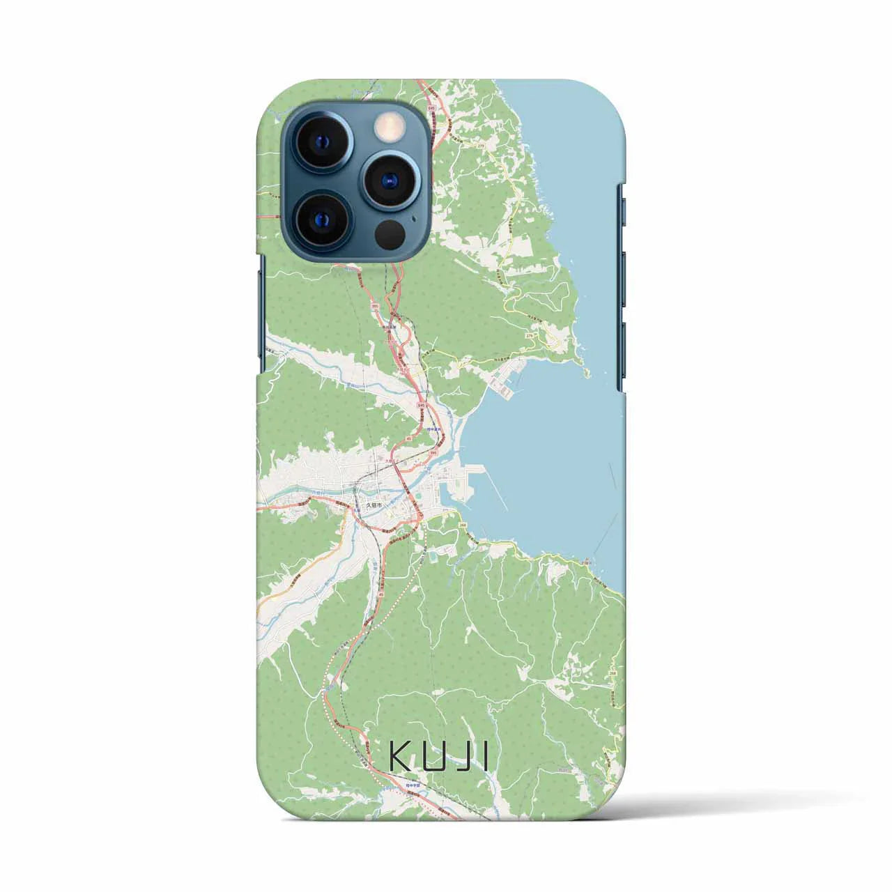 【久慈(岩手県)】地図柄iPhoneケース(バックカバータイプ)