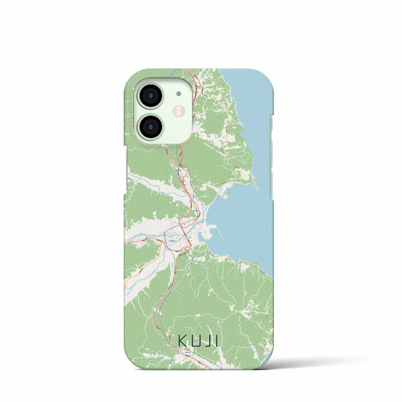 【久慈(岩手県)】地図柄iPhoneケース(バックカバータイプ)