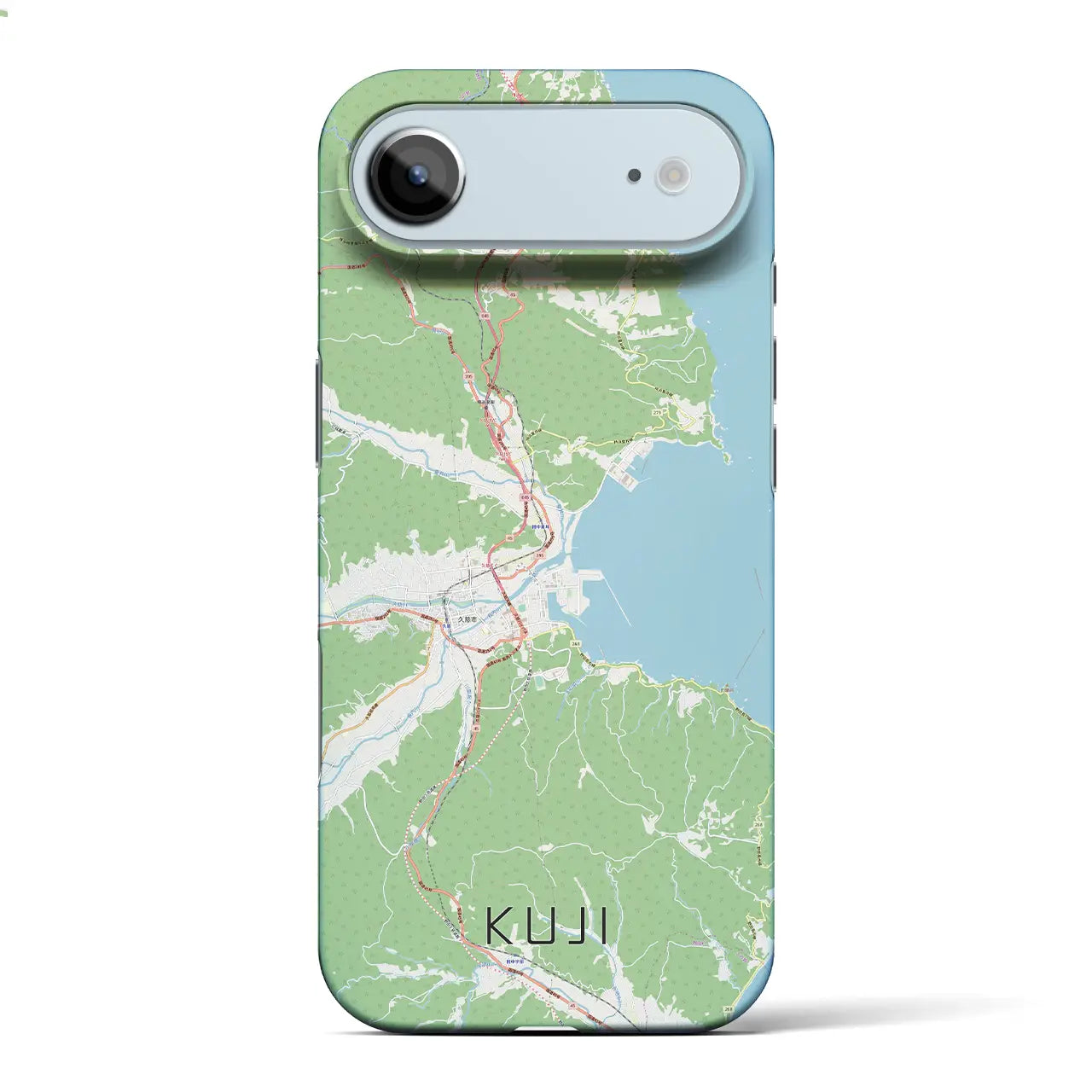 【久慈(岩手県)】地図柄iPhoneケース(バックカバータイプ)