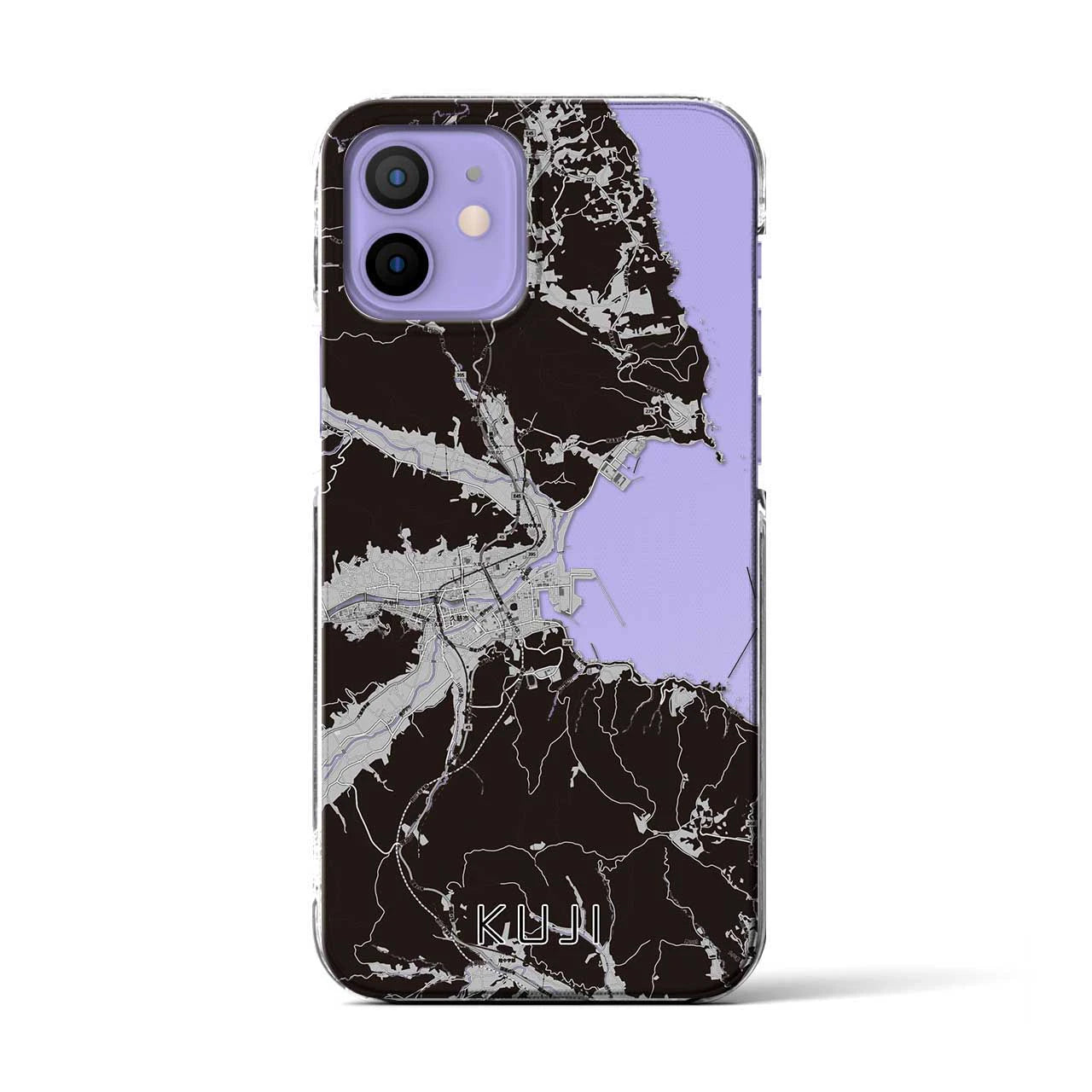 【久慈(岩手県)】地図柄iPhoneケース(クリアタイプ)