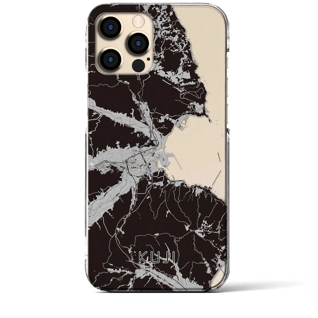 【久慈(岩手県)】地図柄iPhoneケース(クリアタイプ)