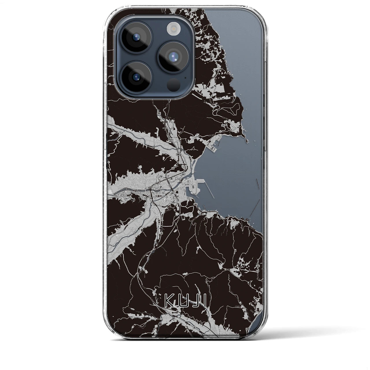 【久慈(岩手県)】地図柄iPhoneケース(クリアタイプ)