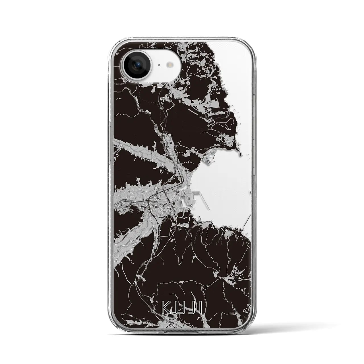 【久慈(岩手県)】地図柄iPhoneケース(クリアタイプ)