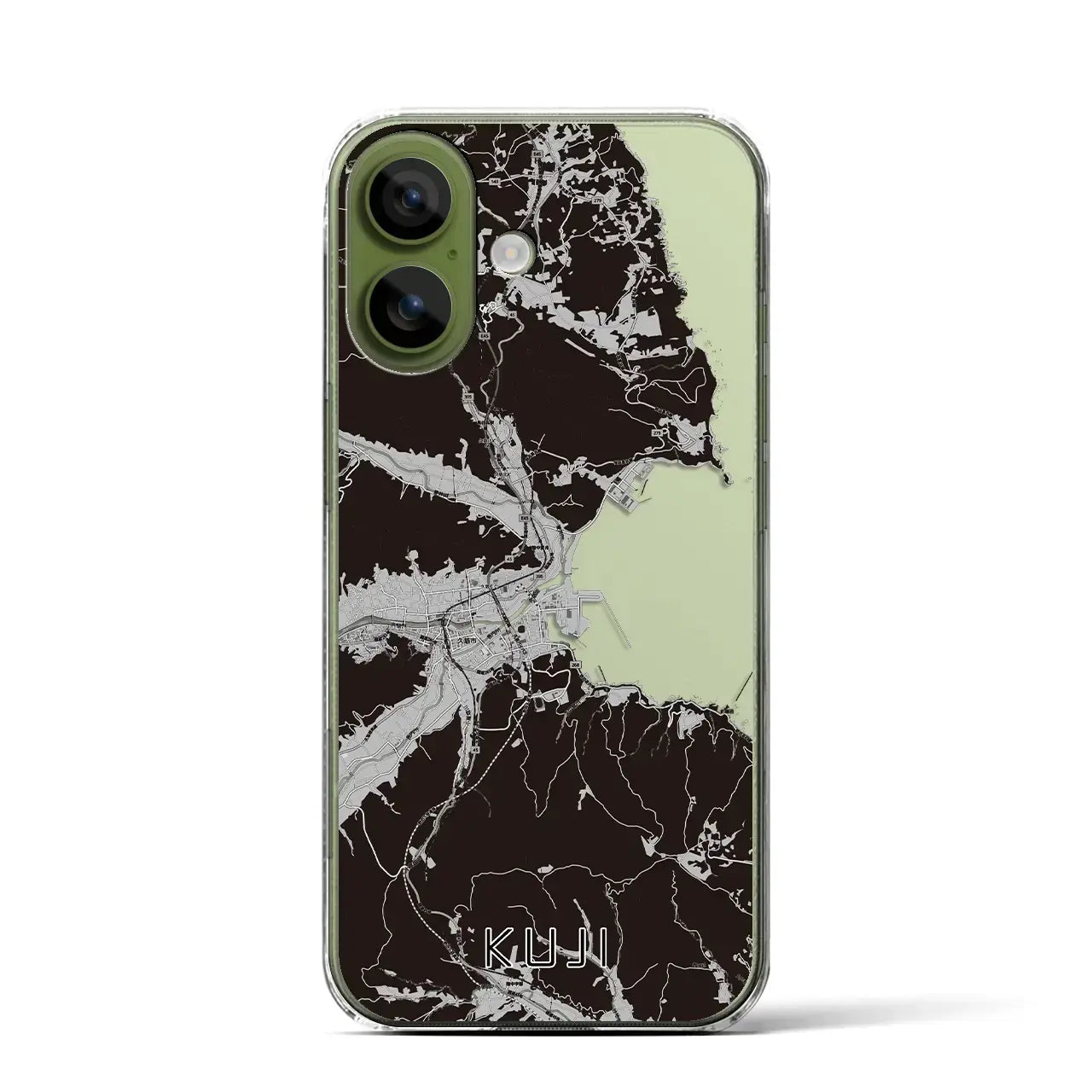 【久慈(岩手県)】地図柄iPhoneケース(クリアタイプ)