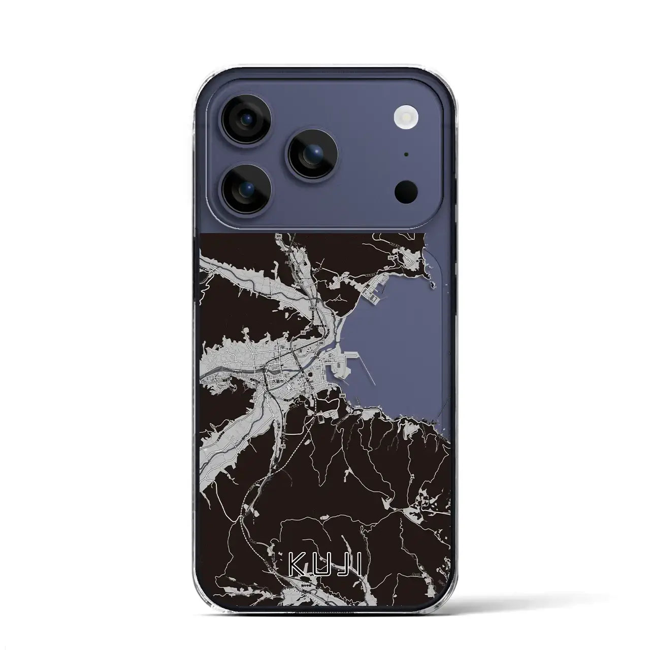 【久慈(岩手県)】地図柄iPhoneケース(クリアタイプ)