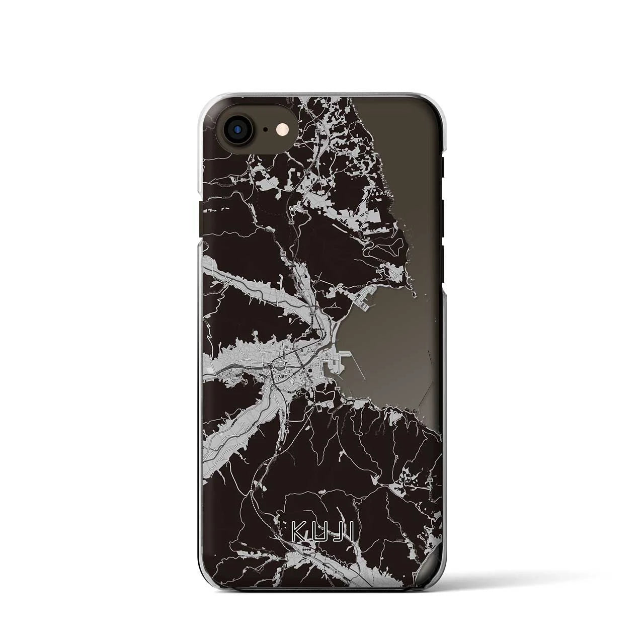 【久慈(岩手県)】地図柄iPhoneケース(クリアタイプ)