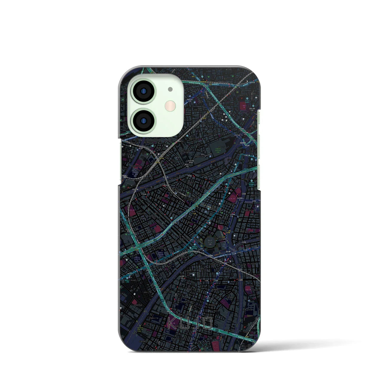 【九条(大阪府)】地図柄iPhoneケース(バックカバータイプ)