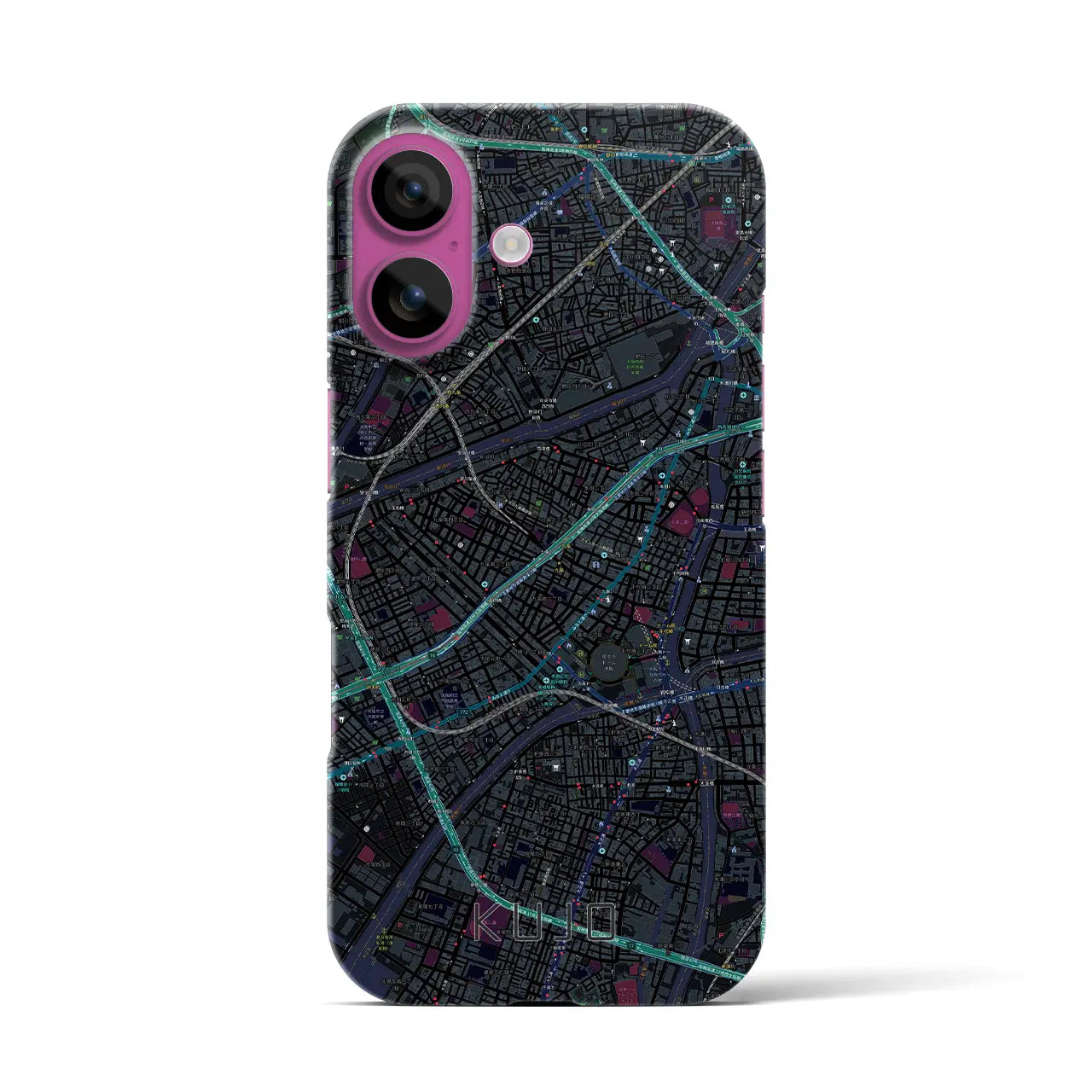 【九条(大阪府)】地図柄iPhoneケース(バックカバータイプ)