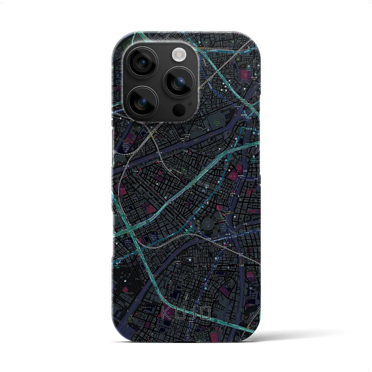 【九条(大阪府)】地図柄iPhoneケース(バックカバータイプ)