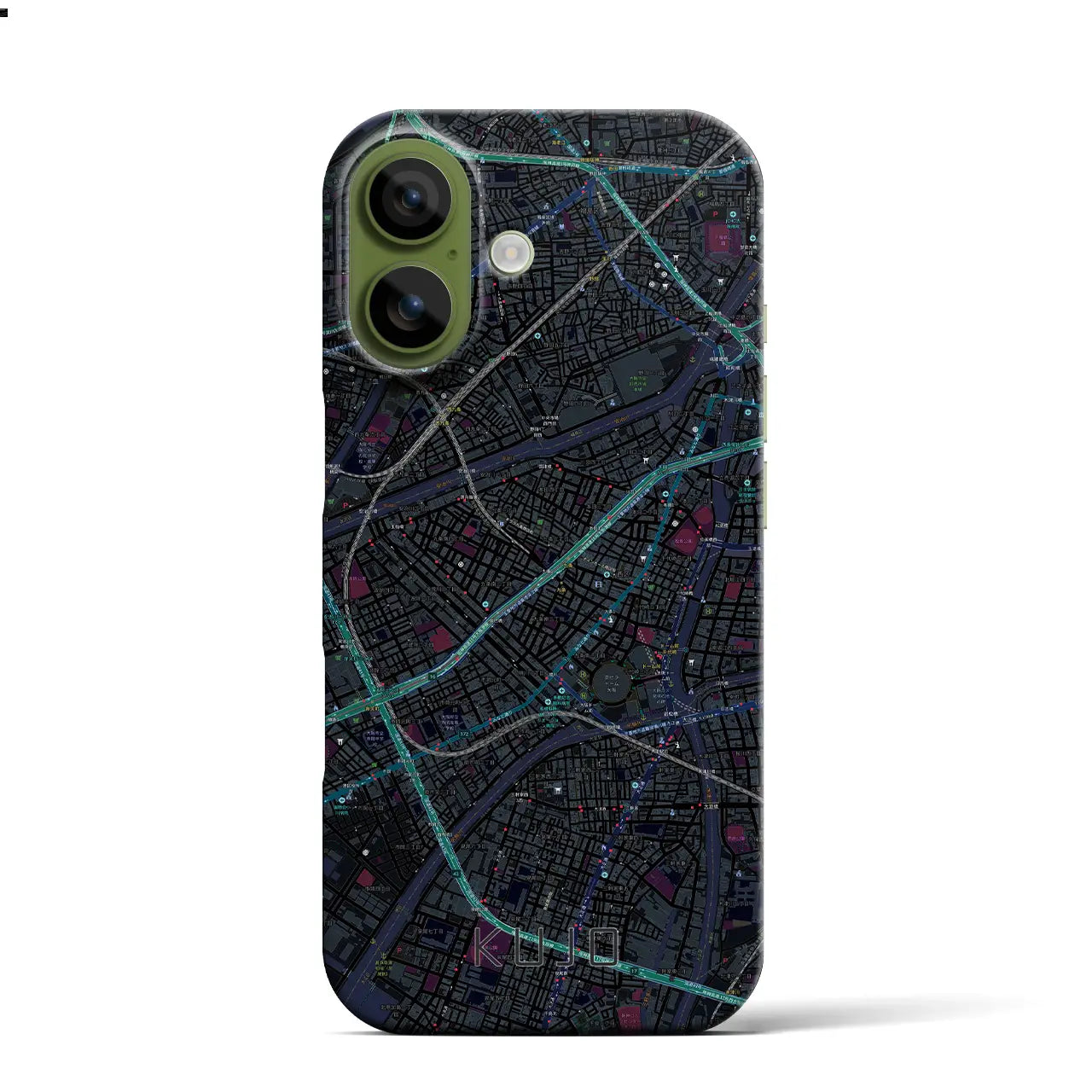 【九条(大阪府)】地図柄iPhoneケース(バックカバータイプ)