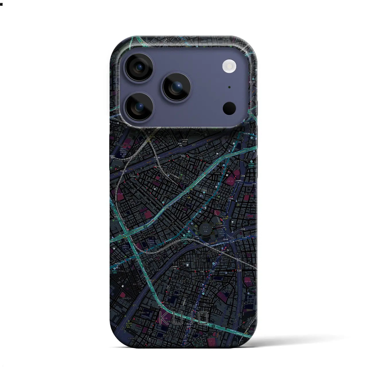 【九条(大阪府)】地図柄iPhoneケース(バックカバータイプ)