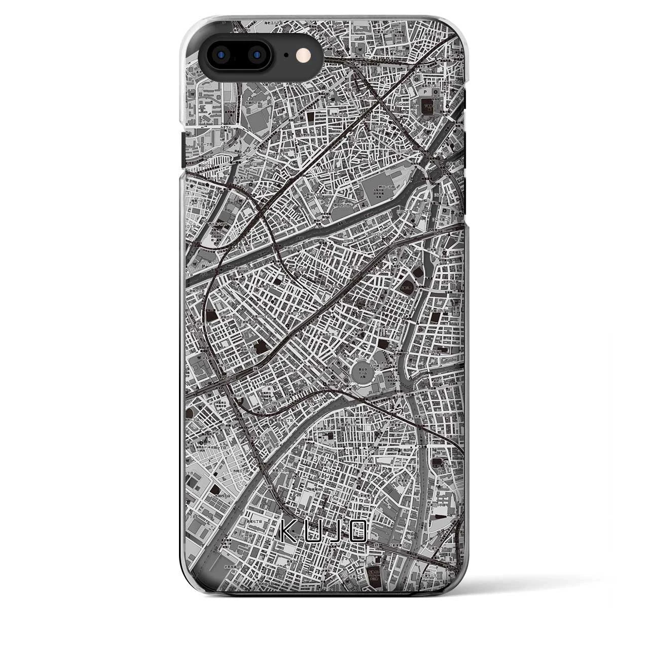 【九条(大阪府)】地図柄iPhoneケース(クリアタイプ)