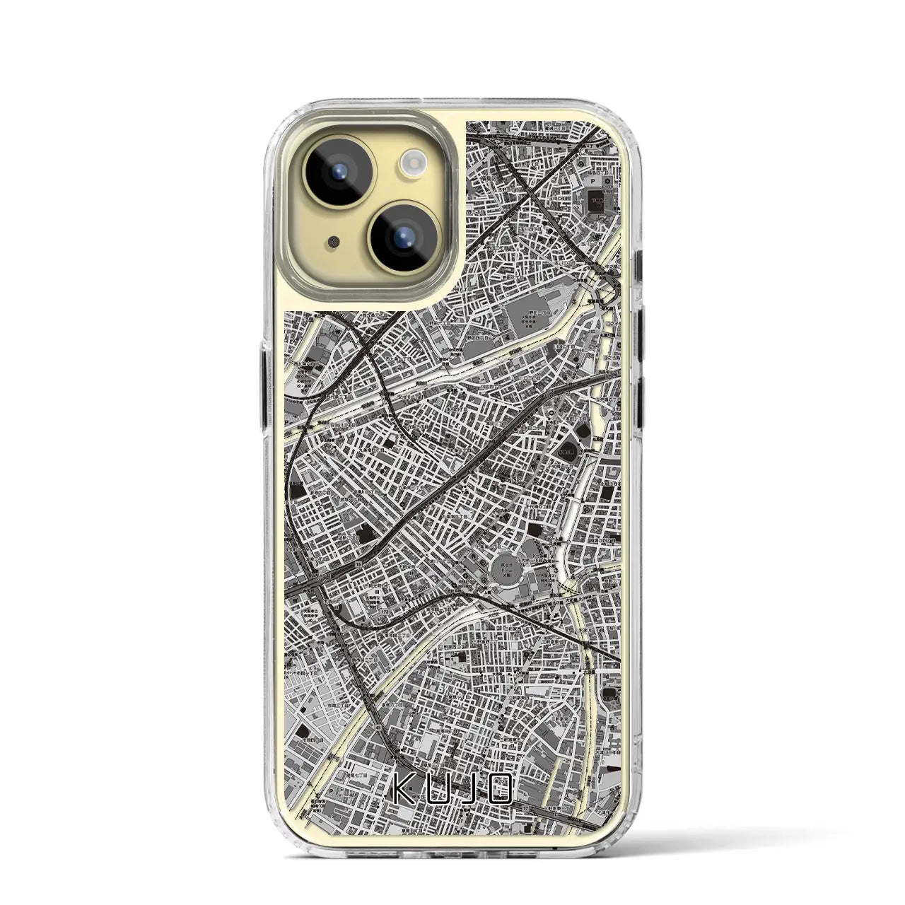 【九条(大阪府)】地図柄iPhoneケース(MagSafeタイプ)