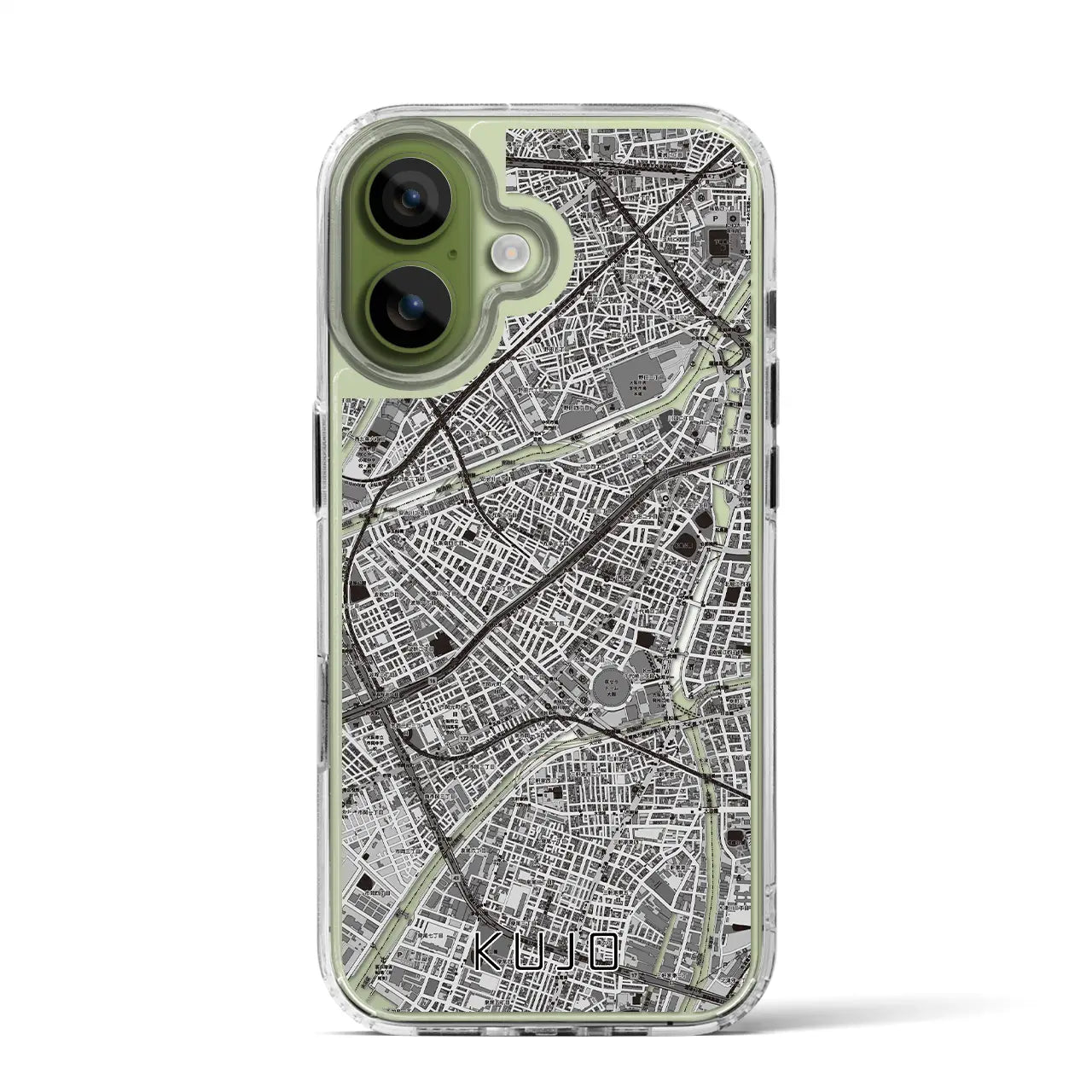 【九条(大阪府)】地図柄iPhoneケース(MagSafeタイプ)