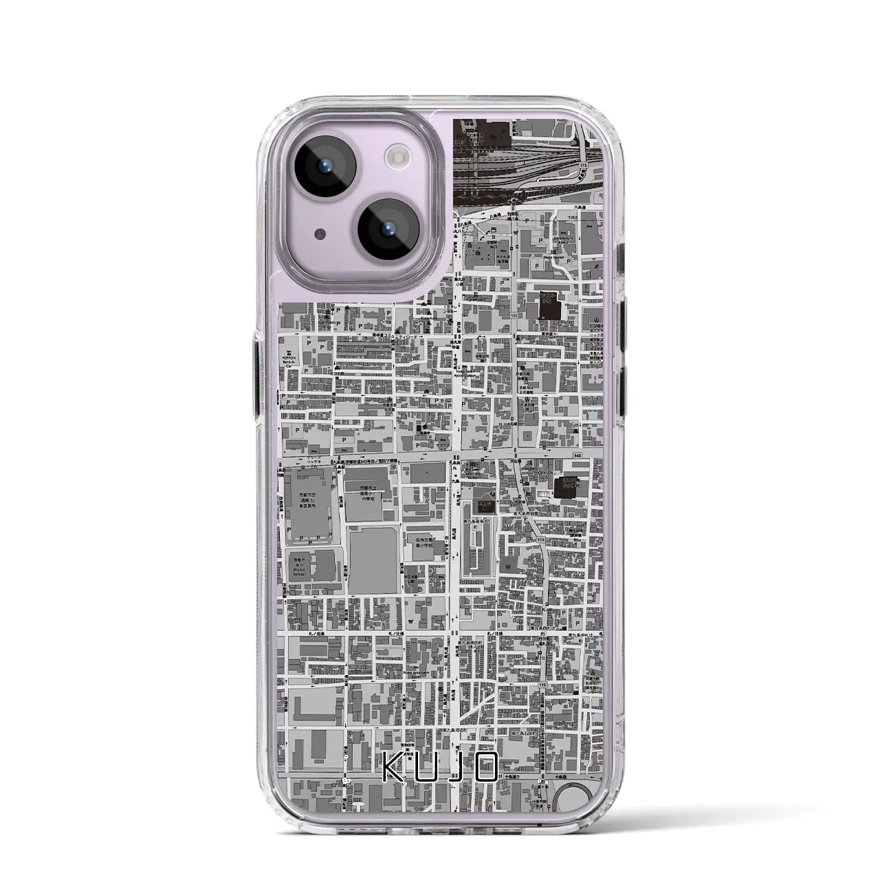 【九条(京都府)】地図柄iPhoneケース(MagSafeタイプ)
