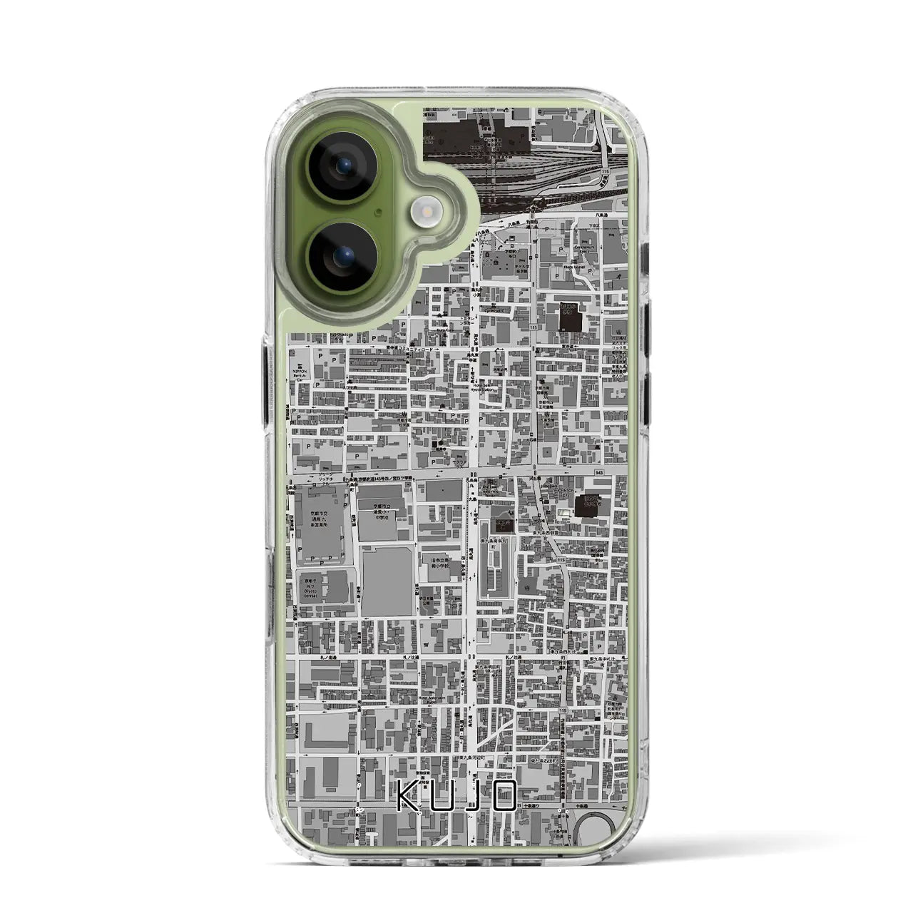 【九条(京都府)】地図柄iPhoneケース(MagSafeタイプ)