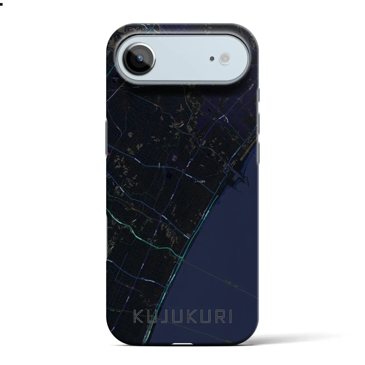 【九十九里(千葉県)】地図柄iPhoneケース(バックカバータイプ)