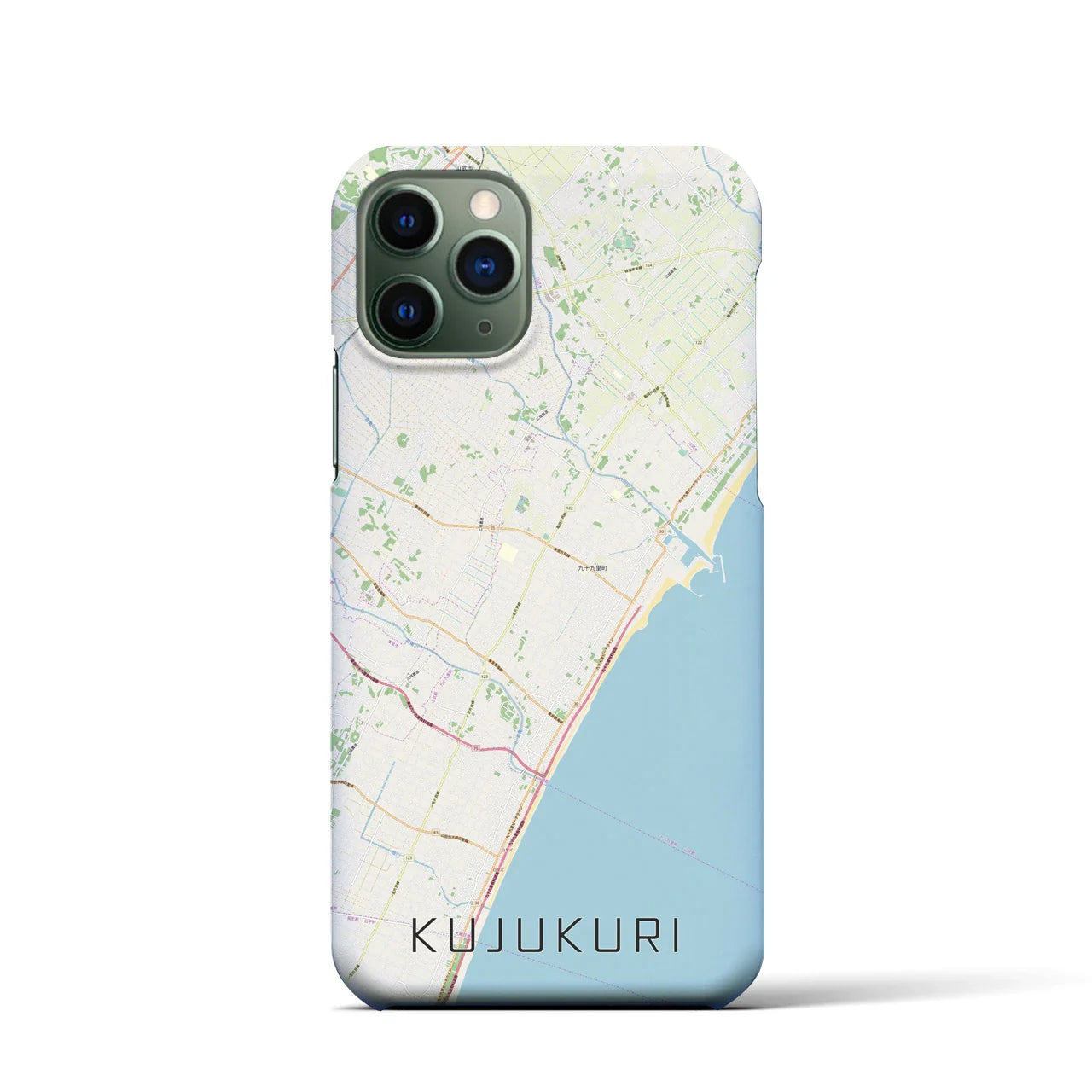 【九十九里(千葉県)】地図柄iPhoneケース(バックカバータイプ)