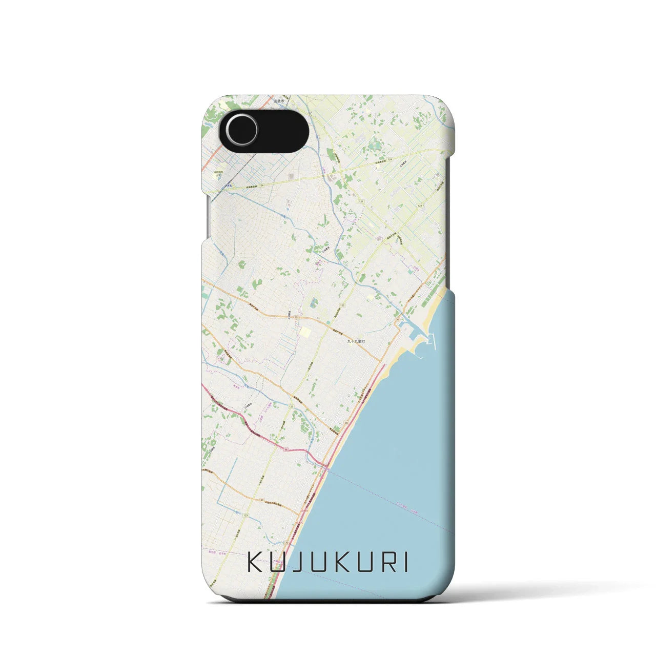 【九十九里(千葉県)】地図柄iPhoneケース(バックカバータイプ)