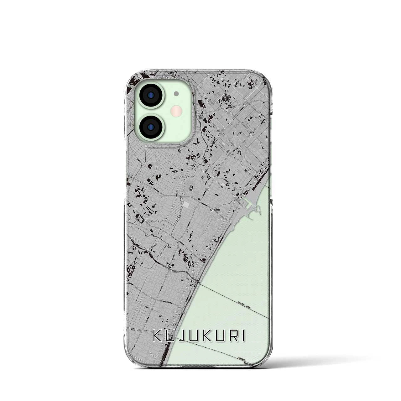 【九十九里(千葉県)】地図柄iPhoneケース(クリアタイプ)