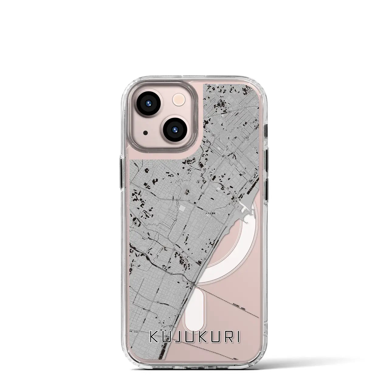 【九十九里(千葉県)】地図柄iPhoneケース(MagSafeタイプ)