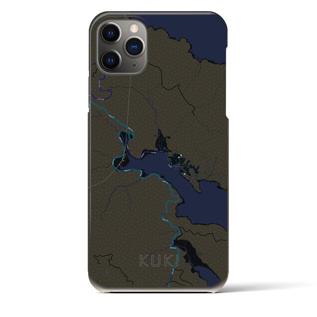 【九鬼(三重県)】地図柄iPhoneケース(バックカバータイプ)