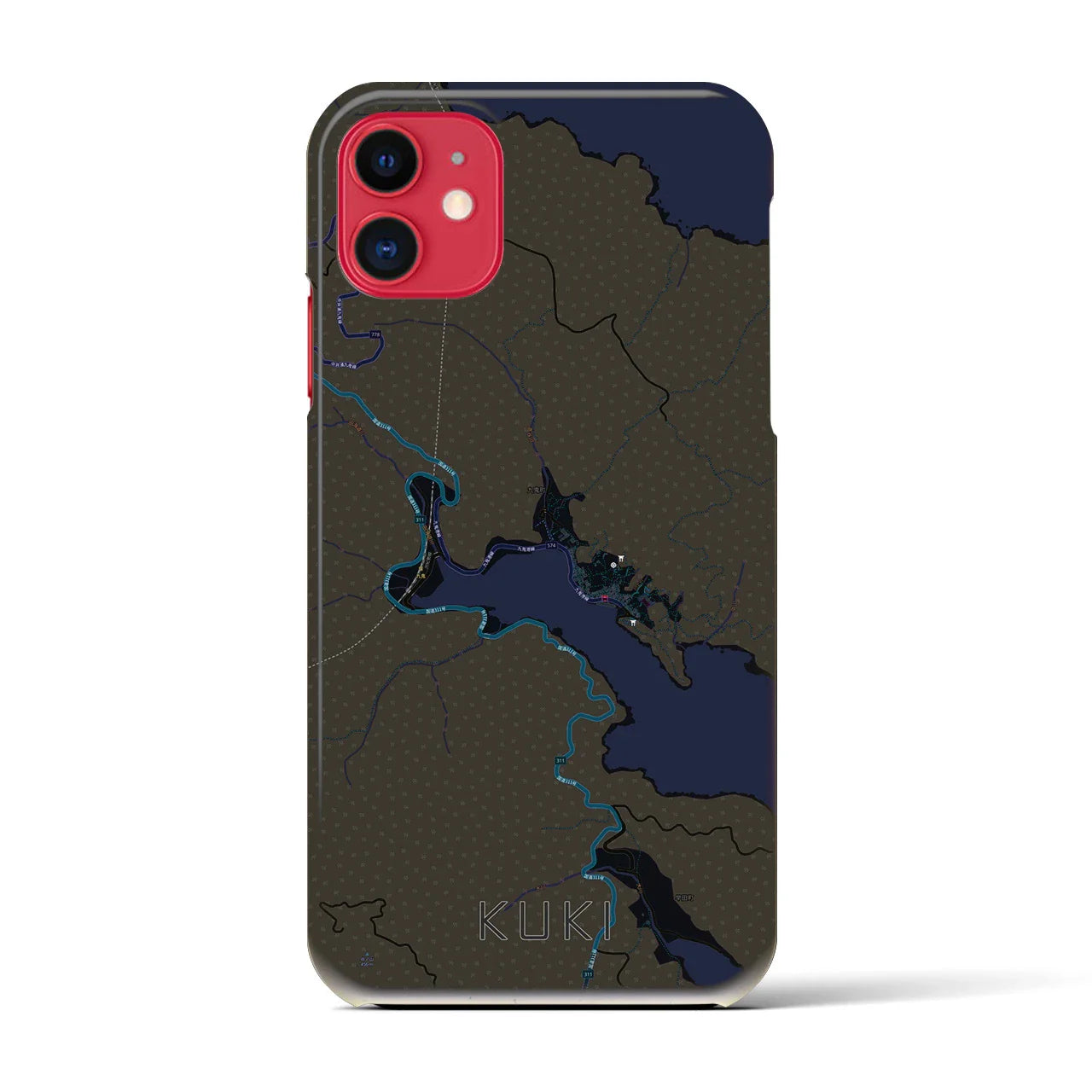 【九鬼(三重県)】地図柄iPhoneケース(バックカバータイプ)