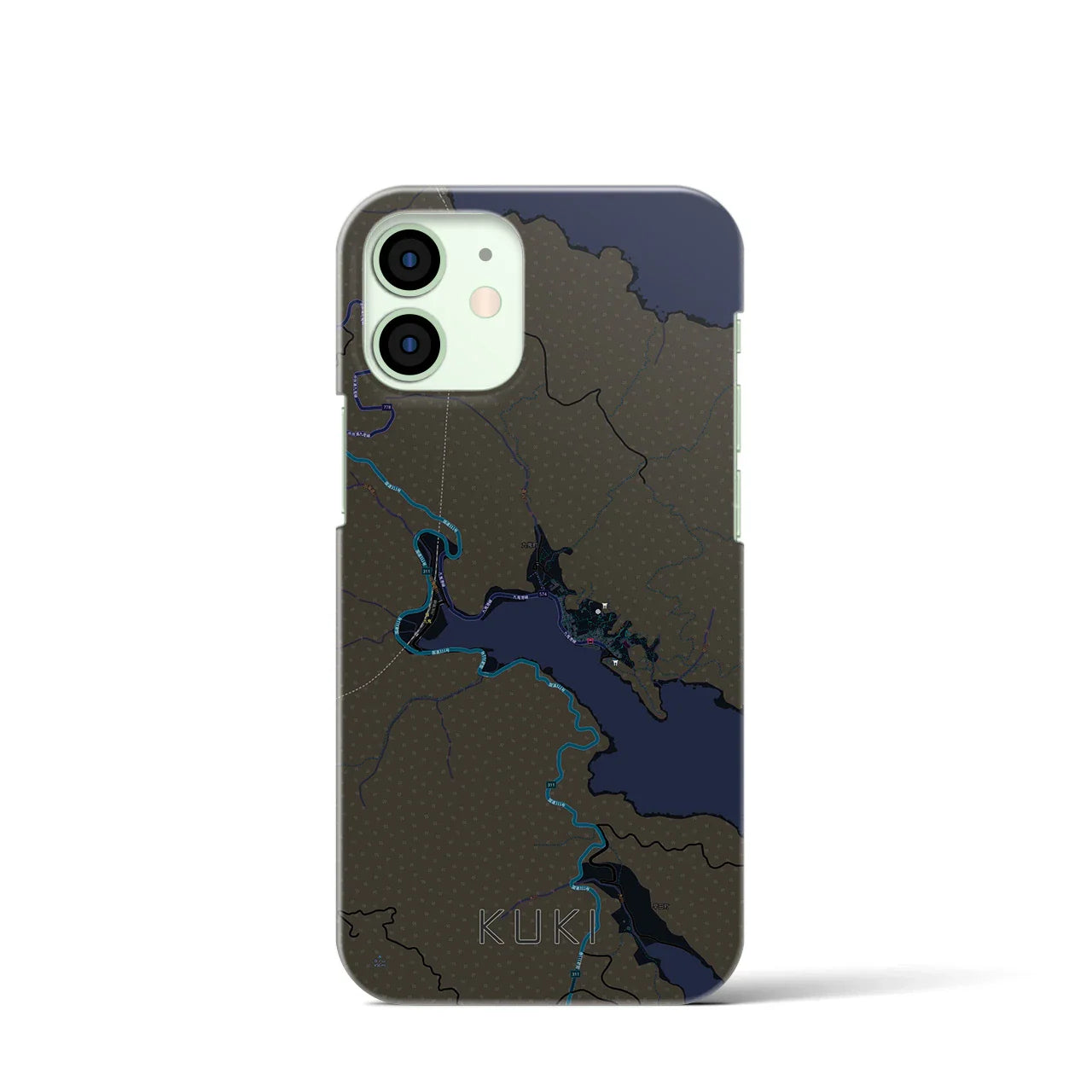 【九鬼(三重県)】地図柄iPhoneケース(バックカバータイプ)