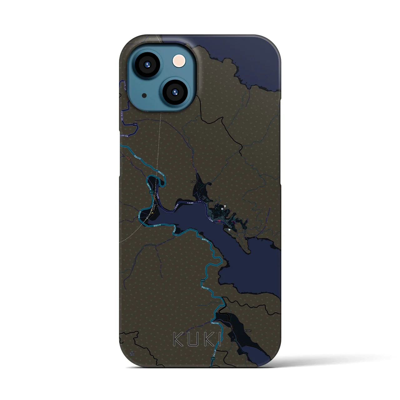 【九鬼(三重県)】地図柄iPhoneケース(バックカバータイプ)