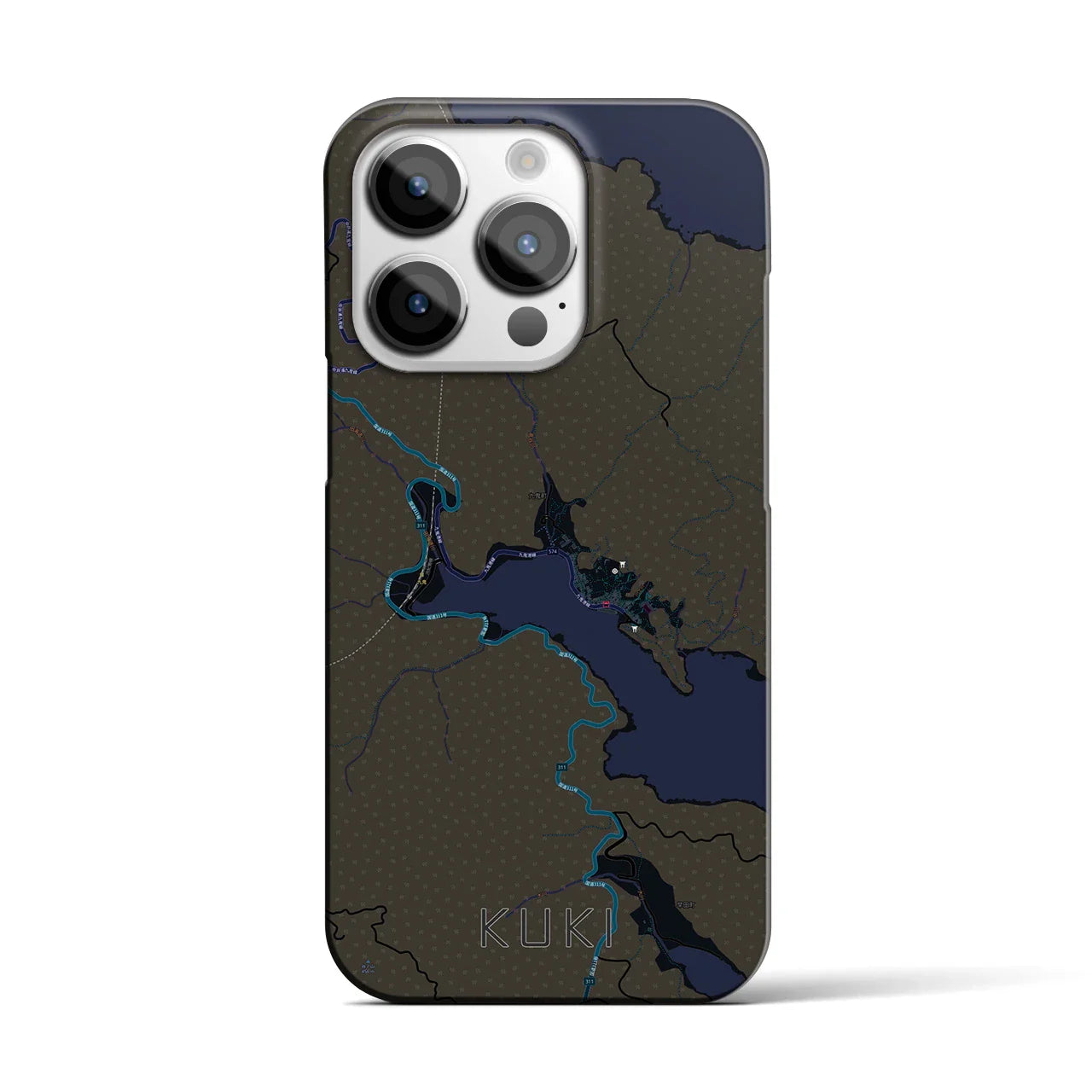 【九鬼(三重県)】地図柄iPhoneケース(バックカバータイプ)