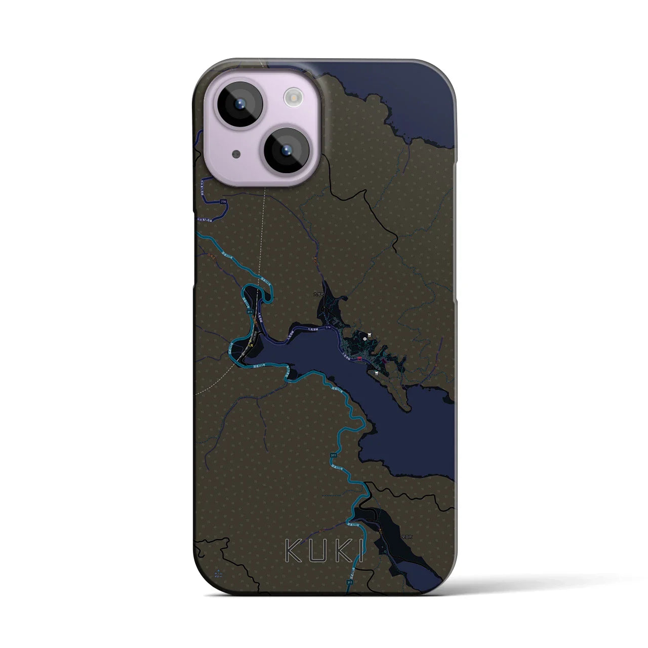 【九鬼(三重県)】地図柄iPhoneケース(バックカバータイプ)