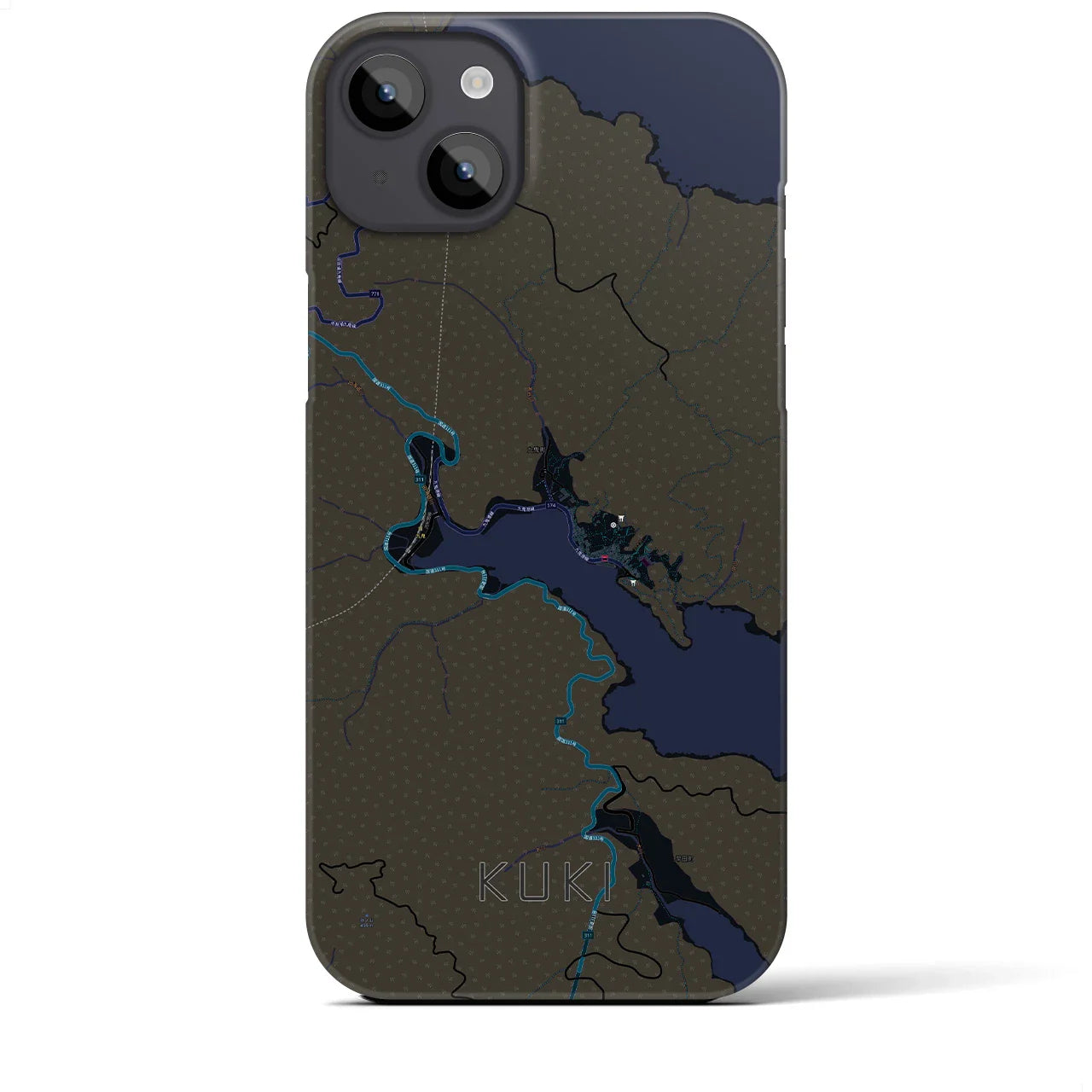 【九鬼(三重県)】地図柄iPhoneケース(バックカバータイプ)