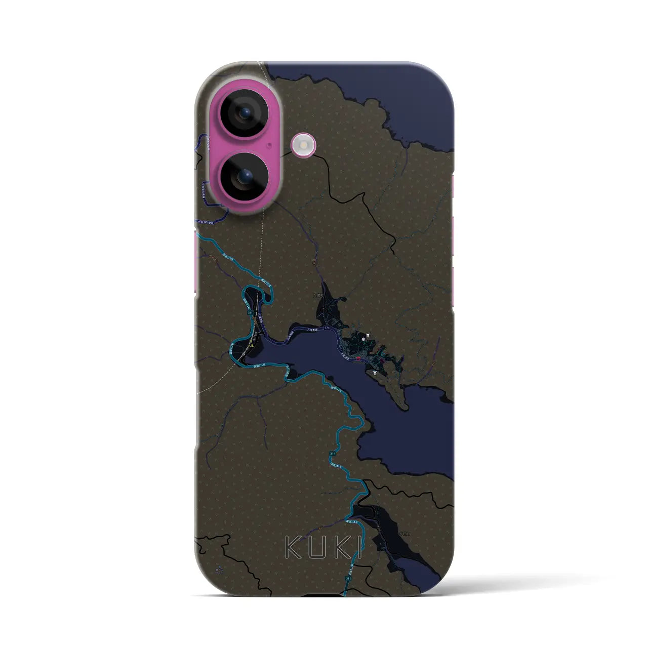 【九鬼(三重県)】地図柄iPhoneケース(バックカバータイプ)