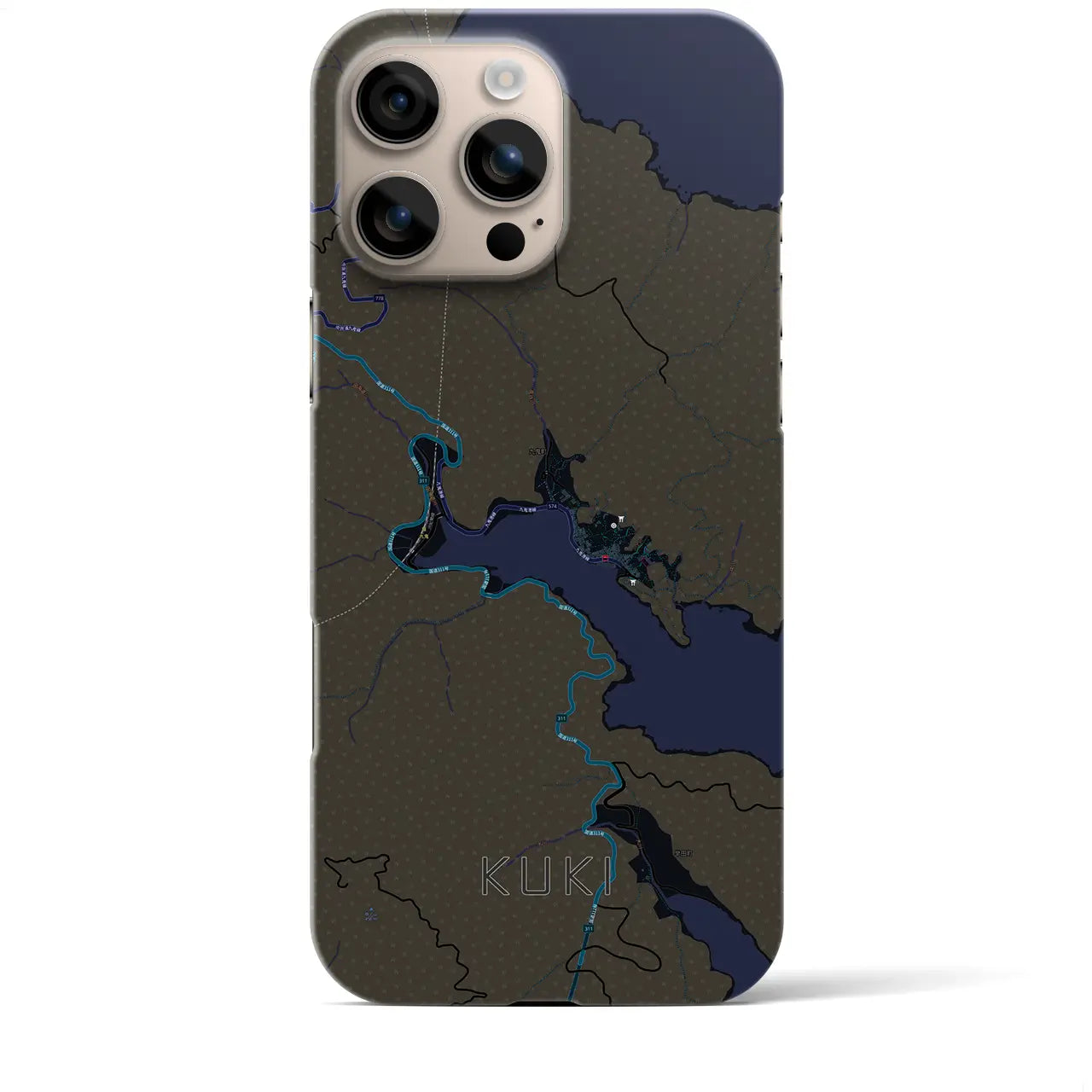 【九鬼(三重県)】地図柄iPhoneケース(バックカバータイプ)