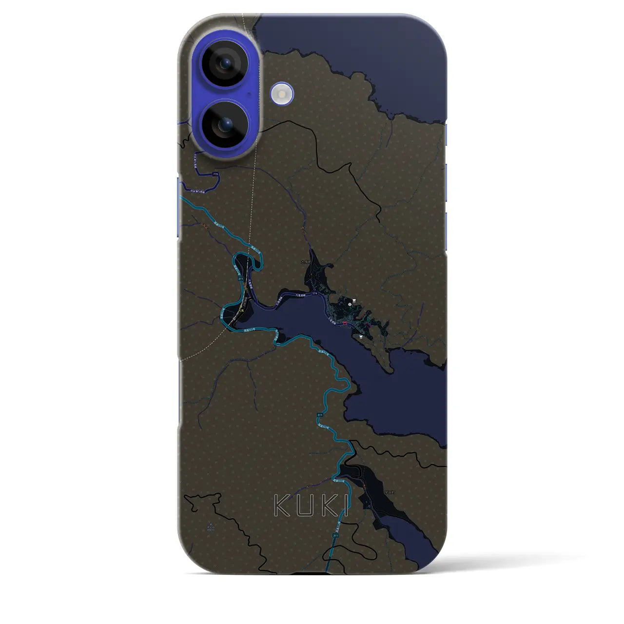 【九鬼(三重県)】地図柄iPhoneケース(バックカバータイプ)