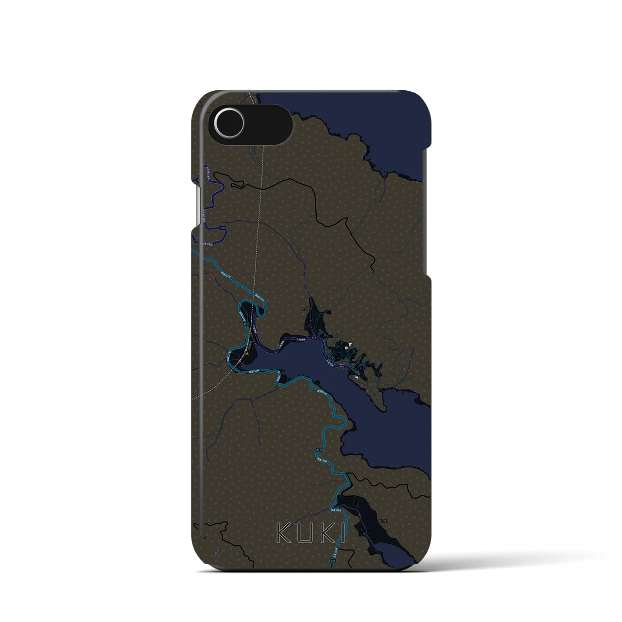 【九鬼(三重県)】地図柄iPhoneケース(バックカバータイプ)