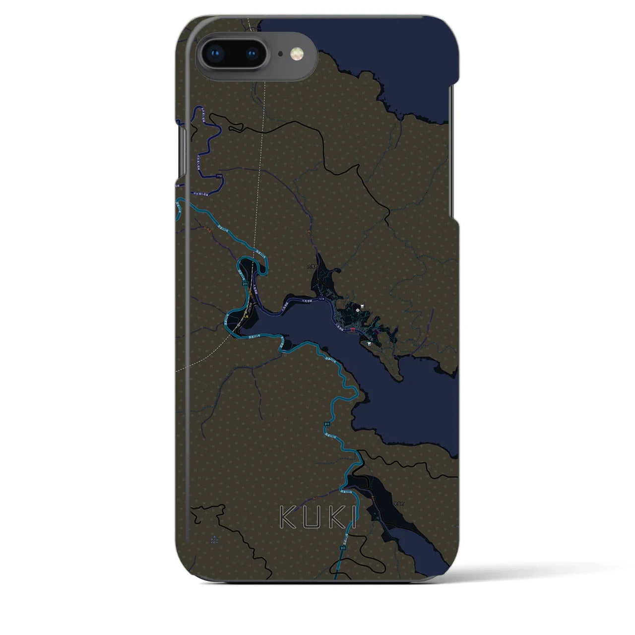 【九鬼(三重県)】地図柄iPhoneケース(バックカバータイプ)