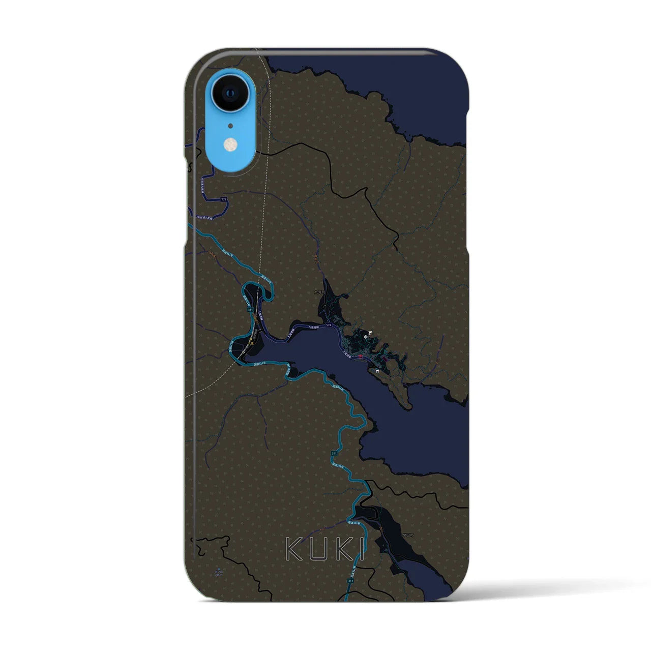 【九鬼(三重県)】地図柄iPhoneケース(バックカバータイプ)
